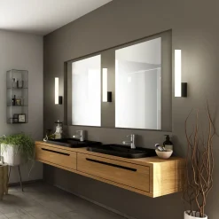 Sale Loom LED Wand- / Spiegelleuchte, schwarz matt mit CCT Flur|Badezimmer