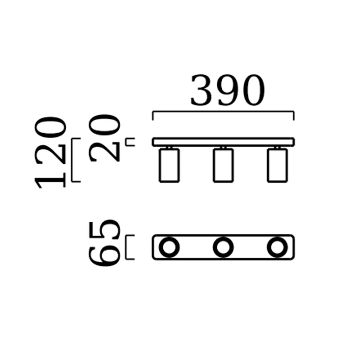 Best Riwa LED Deckenleuchte, 3-flg. Flur|Strahler & Spots