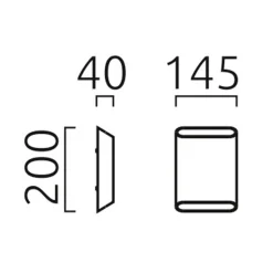 Outlet Toco 44 LED Außenwandleuchte Hauseingänge|Fassaden