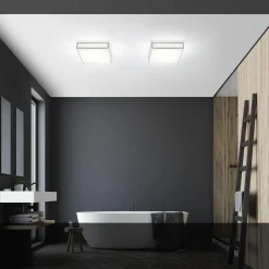 Zelo LED Deckenleuchte, eckig Flur|Badezimmer