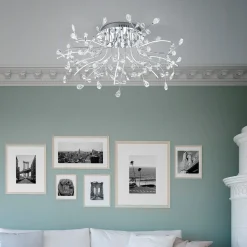 Sale Crystal LED Deckenleuchte, Ø: 77 cm Flur|Deckenleuchten