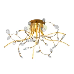 Outlet Crystal LED Deckenleuchte, Ø: 54 cm Deckenleuchten|Flur