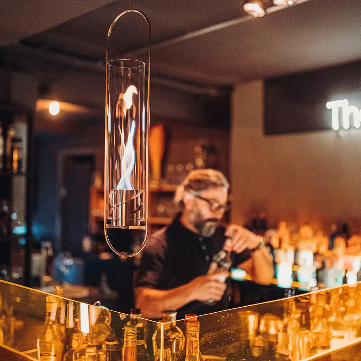 New Spin 120 Hängefeuer & Windlicht, inkl. Bioethanol Brenngel Kerzen & Windlichter|Kerzen & Windlichter