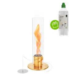 New Spin 900 Tischfeuer & Windlicht, inkl. Bioethanol Flüssig-Brennstoff Weihnachtsbeleuchtung|Kerzen & Windlichter