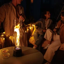 New Spin air 1200 Tischfeuer & Windlicht, inkl. Bioethanol Flüssig-Brennstoff Weihnachtsbeleuchtung|Kerzen & Windlichter