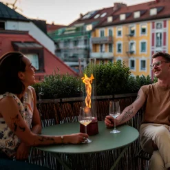 New Spin air 1200 Tischfeuer & Windlicht, inkl. Bioethanol Flüssig-Brennstoff Weihnachtsbeleuchtung|Kerzen & Windlichter