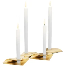New Square Candle Kerzenhalter, 4er-Set Weihnachtsbeleuchtung|Kerzen & Windlichter