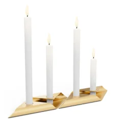 New Square Candle Kerzenhalter, 4er-Set Weihnachtsbeleuchtung|Kerzen & Windlichter