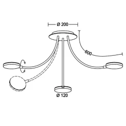 Hot Flex D3 LED Deckenleuchte Deckenleuchten|Flur