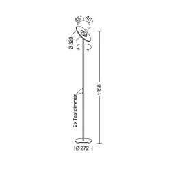 New Nova LED Deckenfluter Stehleuchten|Schlafzimmer