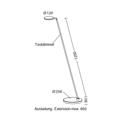 Plano S LED Stehleuchte Stehleuchten|Leseleuchten