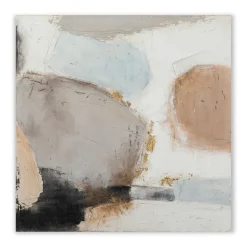 Hot Gemälde Abstrakt in Nude und Rosa II, 100 x 100 cm Bilder|Flur