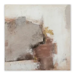 Gemälde Abstrakt in Nude und Rosa III, 100 x 100 cm Bilder|Flur