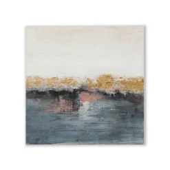 Hot Gemälde Abstrakt in Nude und Blau, 60 x 60 cm Bilder|Flur