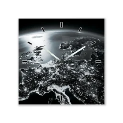 Best Wanduhr Die Erde bei Nacht Uhren|Flur