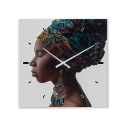 Online Wanduhr Schönheit mit Turban Uhren|Flur