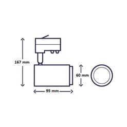Hot Camita ColourDrop 10W Tracklight LED Schienenstrahler Shopbeleuchtung|Museen/Showrooms