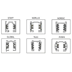 Outlet Orion Track 85° 55W LED Schienenstrahler Strahler|Schienensysteme