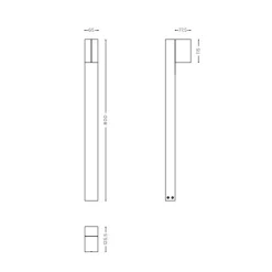 Online Cut LED Pollerleuchte Wege/Zufahrten|Stehleuchten