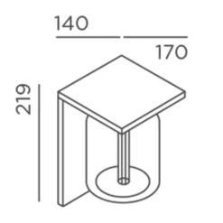 Clearance Dia F LED Außenwandleuchte Terrassen|Hauseingänge