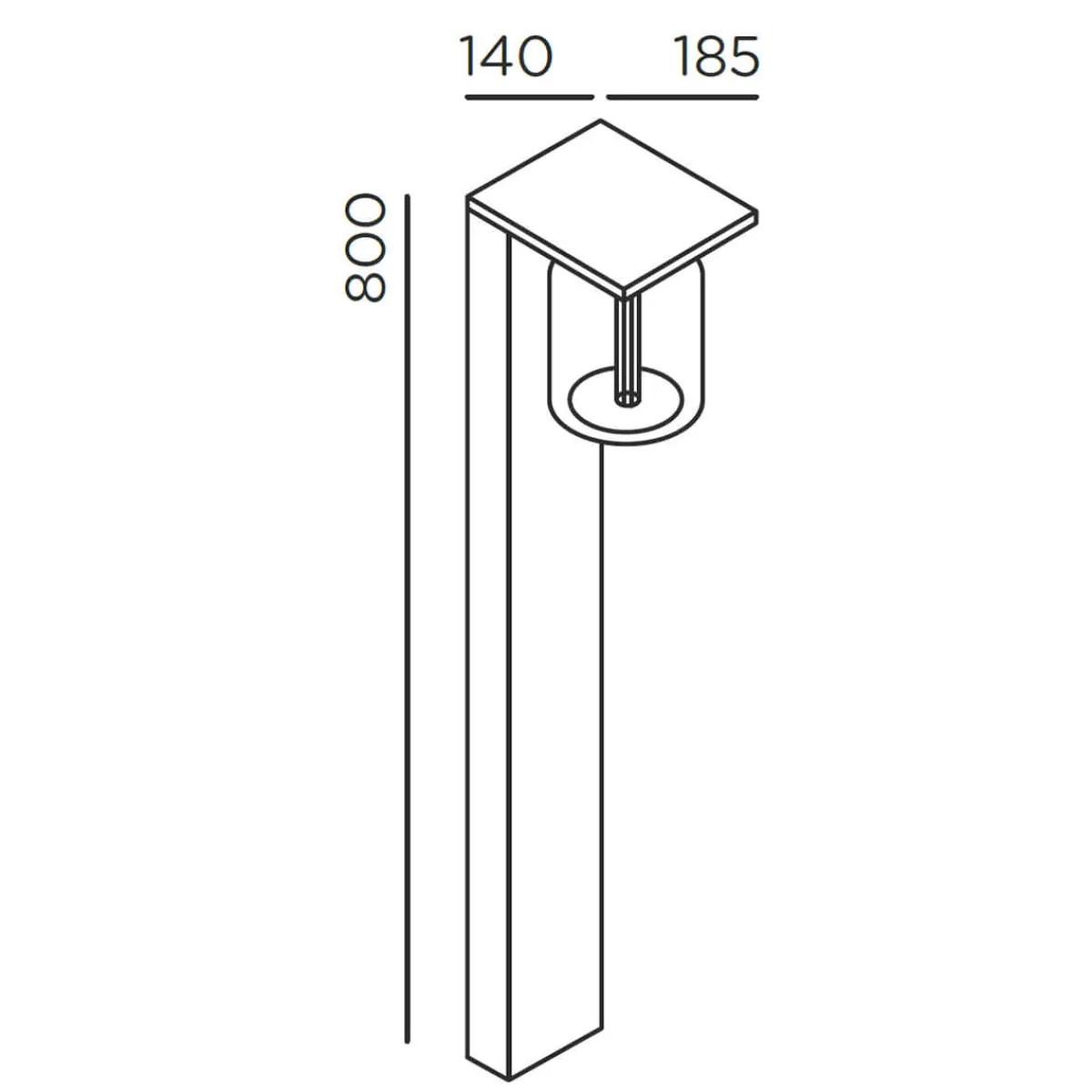 Dia poller LED Pollerleuchte Wege/Zufahrten|Hauseingänge
