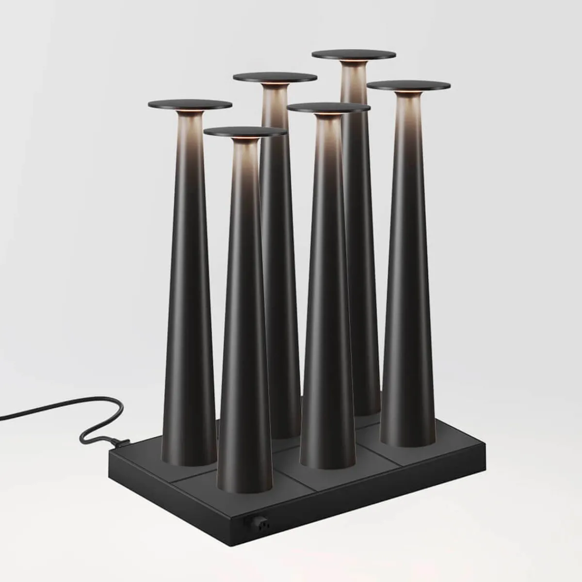 New 6er Set Lix Skinny LED Akkuleuchte inkl. Multi-Kontaktladestation Hotellerie|Gastronomie