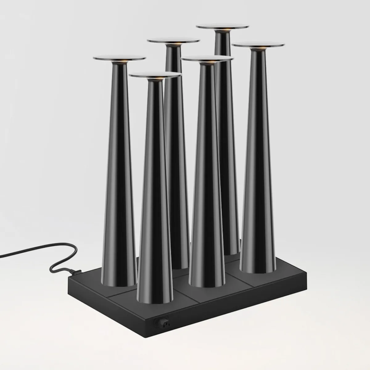 New 6er Set Lix Skinny LED Akkuleuchte inkl. Multi-Kontaktladestation Hotellerie|Gastronomie