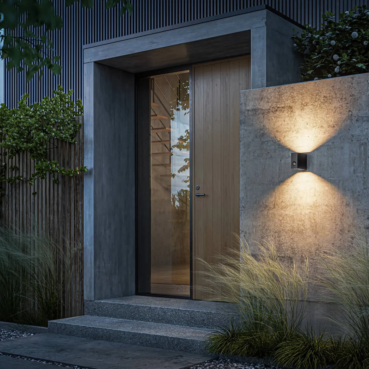 New Eye Control LED Außenwandleuchte Terrassen|Hauseingänge