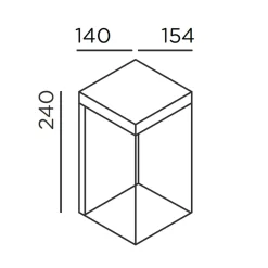 Hot Gic LED Außenwandleuchte, pure white Wandleuchten