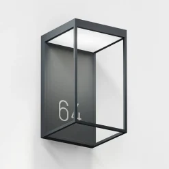 Hot Gic number LED Außenwandleuchte, anthracite Hauseingänge|Fassaden