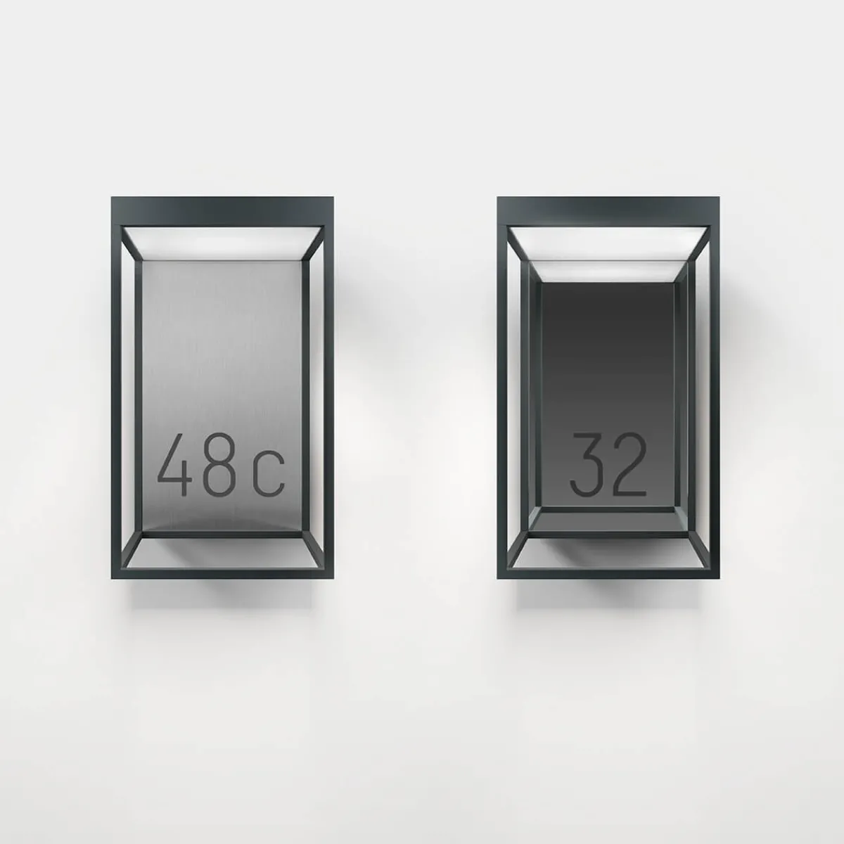 Hot Gic number LED Außenwandleuchte, anthracite Hauseingänge|Fassaden