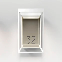 New Gic number LED Außenwandleuchte, pure white Hauseingänge|Fassaden