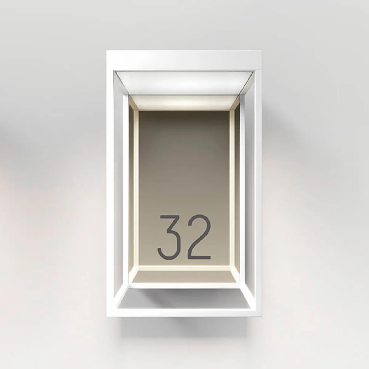 New Gic number LED Außenwandleuchte, pure white Hauseingänge|Fassaden