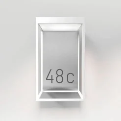 New Gic number LED Außenwandleuchte, pure white Hauseingänge|Fassaden