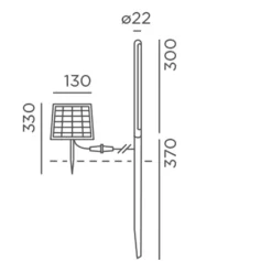 Outlet Kal solar LED Solarleuchte mit Erdspieß Strahler & Scheinwerfer|Stehleuchten