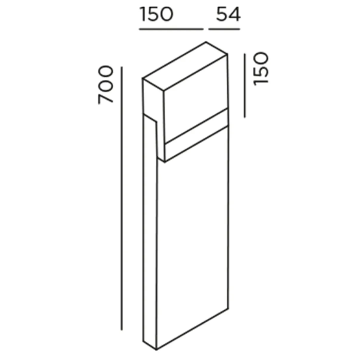 Best Li.4 LED Pollerleuchte Wege/Zufahrten|Hauseingänge