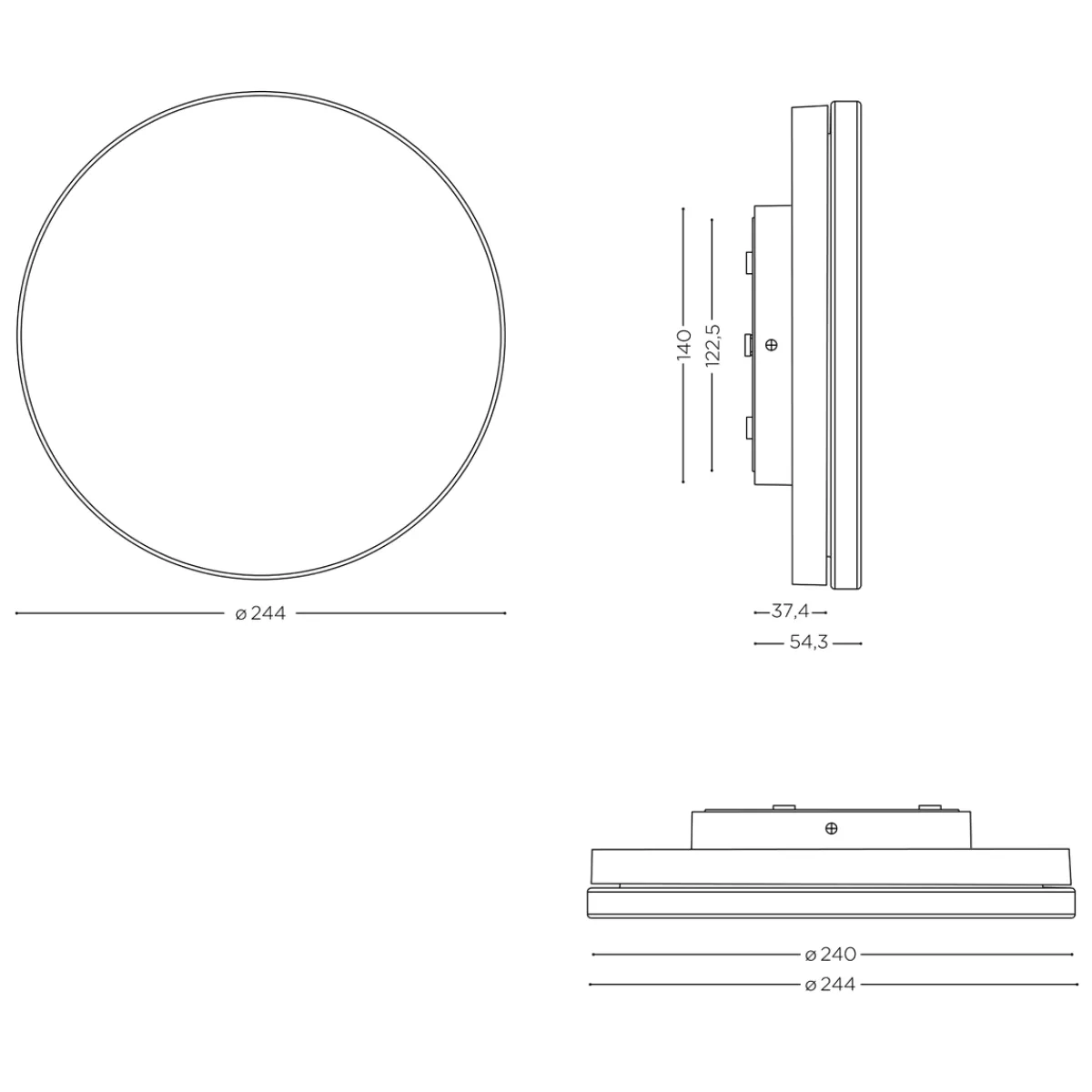 Outlet Lisc LED Außenwand- / Deckenleuchte Hauseingänge|Fassaden