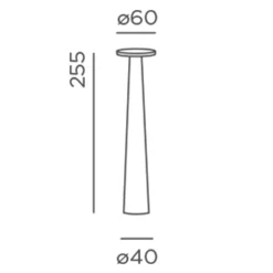 Best Lix skinny LED Akkuleuchte, Dim-to-Amber Terrassen|Dekorative Leuchten