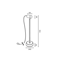 Outlet Piek Lettura Controller LED Stehleuchte Stehleuchten|Terrassen