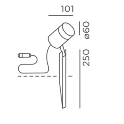 Online Piek Spot 25 LED Spießstrahler Connect Grünflächen|Wege/Zufahrten