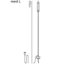 Reed solar join LED Solarleuchte inkl. Solar panel L und Verteiler Terrassen|Stehleuchten