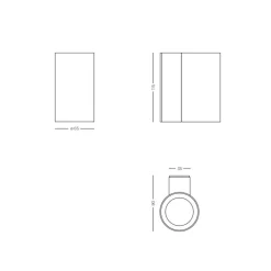 Scap One LED Außenwandleuchte Hauseingänge|Fassaden