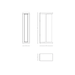 Outlet Slat One LED Wand- / Deckenleuchte Hauseingänge|Fassaden