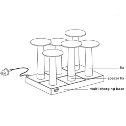 Sale Spacer Lix für Multi-Charging Base, 3er-Set Leuchtenzubehör