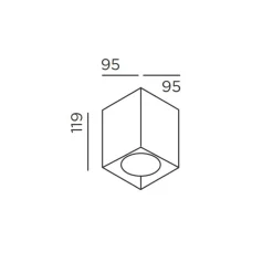 New Up S LED Deckenleuchte Hauseingänge|Strahler & Scheinwerfer