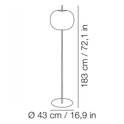 Outlet Kushi XL Stehleuchte Stehleuchten|Schlafzimmer