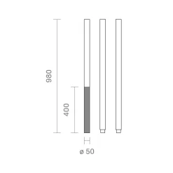 Link LED Akku-Solarleuchte mit Mast Wege/Zufahrten|Stehleuchten