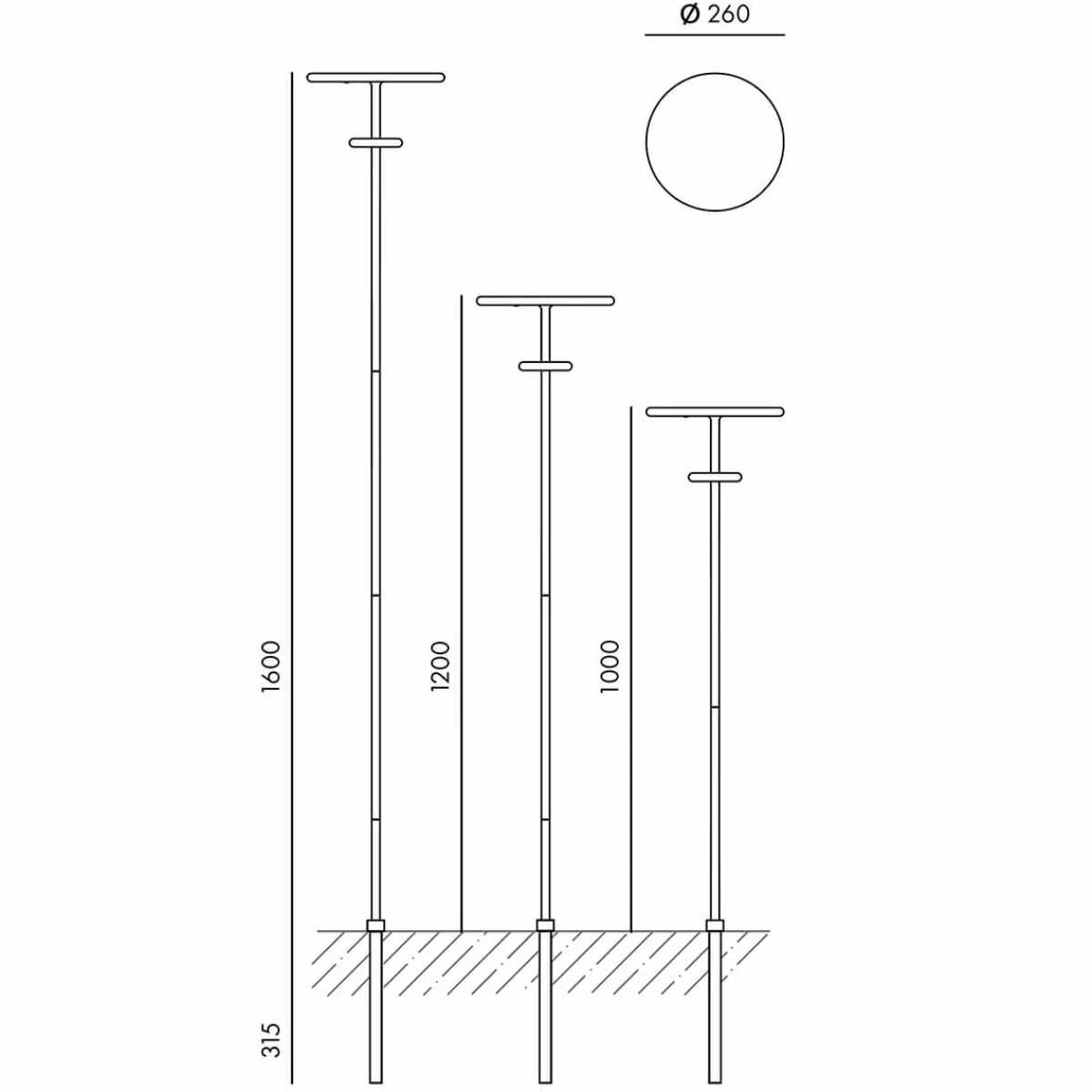 New Planet B LED Akku-Solarleuchte mit Mast Wege/Zufahrten|Stehleuchten