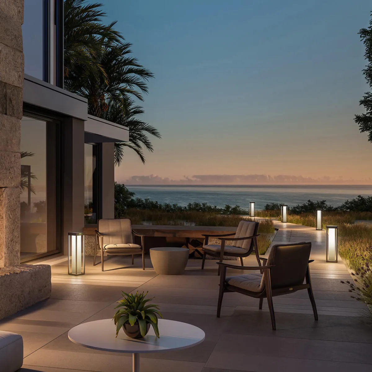 New Radia Maxi Moon LED Akku-Solarleuchte Terrassen|Stehleuchten