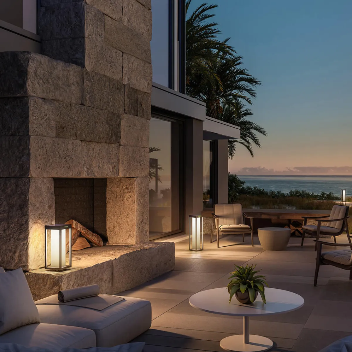 New Radia Mini Moon LED Akku-Solarleuchte Terrassen|Solarleuchten